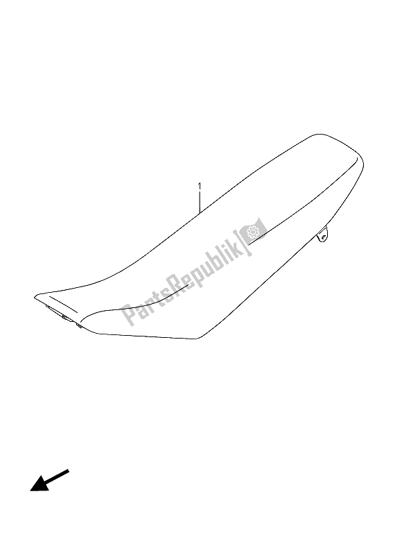 All parts for the Seat of the Suzuki RM Z 450 2015