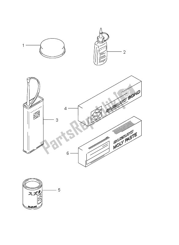 All parts for the Optional of the Suzuki GSX R 750 2009