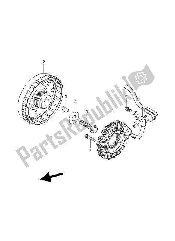 Todas las partes para Magneto de Suzuki GSF 1250 Nsnasa Bandit 2007