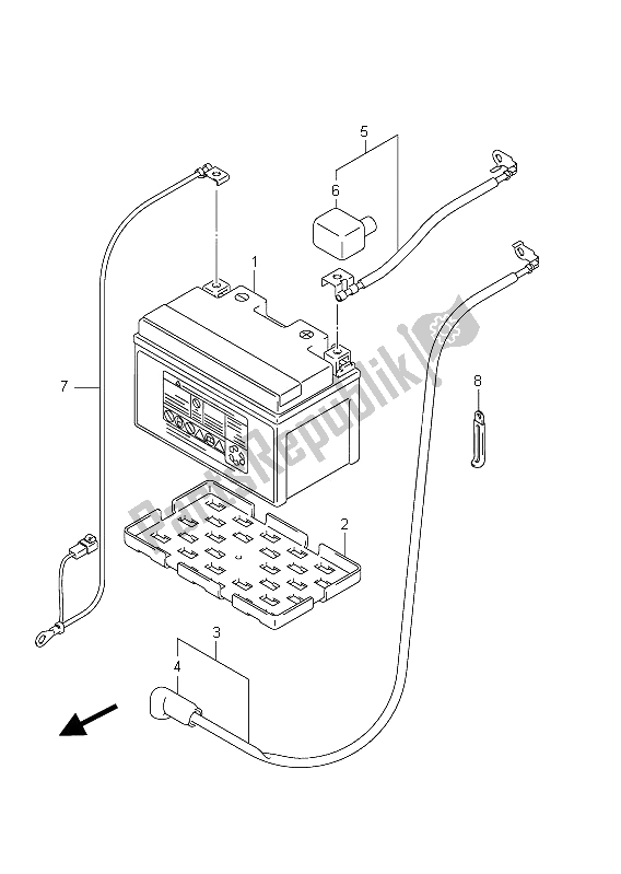 Tutte le parti per il Batteria (gsx-r1000 E24) del Suzuki GSX R 1000 2011