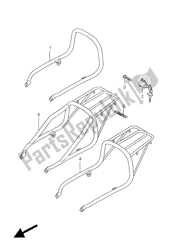 Todas as partes de Operadora do Suzuki GN 125E 2001