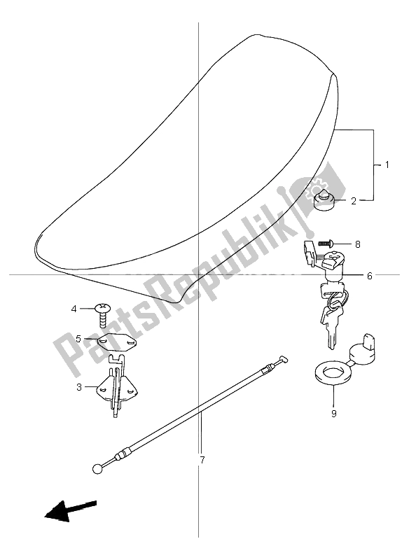 Tutte le parti per il Posto A Sedere del Suzuki TR 50S Street Magic 1999