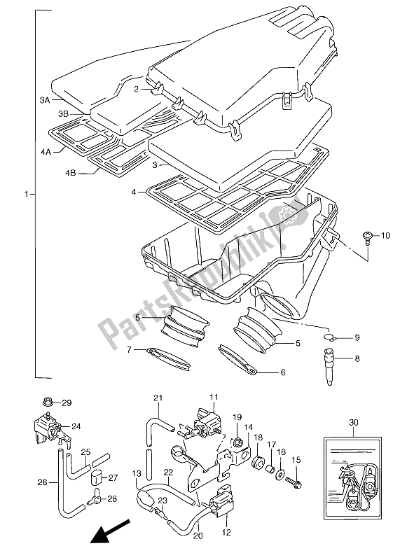 Todas las partes para Filtro De Aire de Suzuki RGV 250 1992