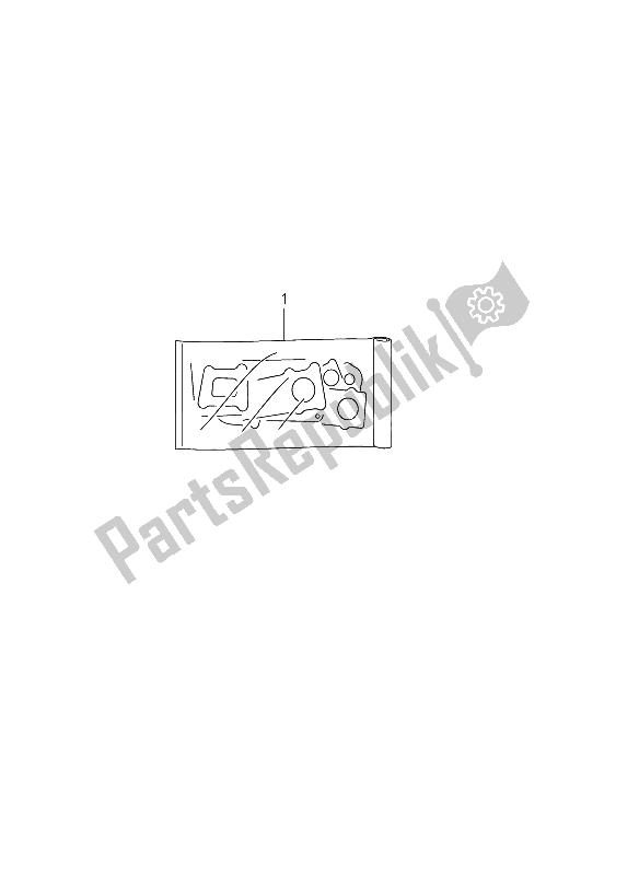 All parts for the Gasket Set of the Suzuki DR Z 400E 2002