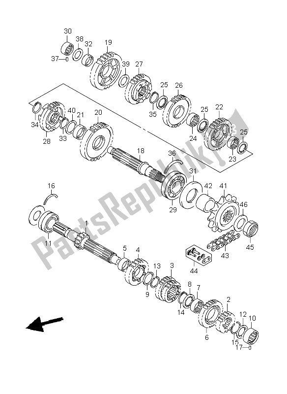 Todas las partes para Transmisión de Suzuki GSR 600 2006