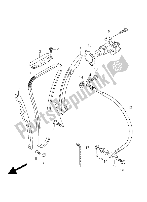 Tutte le parti per il Catena A Camme del Suzuki GSX 1300 BKA B King 2008