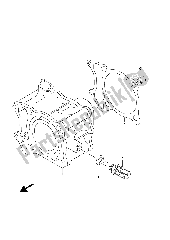 All parts for the Cylinder of the Suzuki UX 150 Sixteen 2008