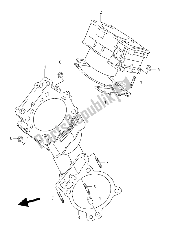 Wszystkie części do Cylinder Suzuki TL 1000R 2002