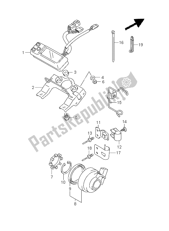 Tutte le parti per il Tachimetro (e28) del Suzuki RMX 450Z 2011