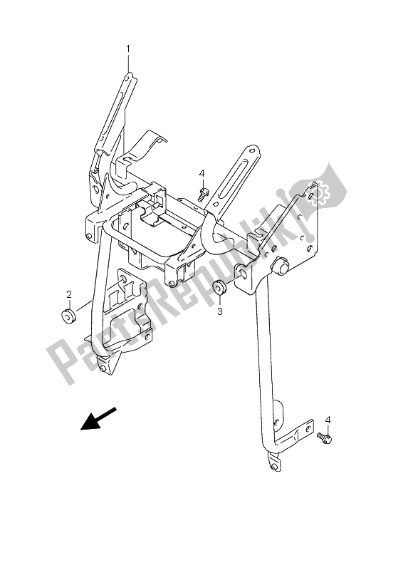 Todas las partes para Protector De Pierna de Suzuki AN 650A Burgman Executive 2007