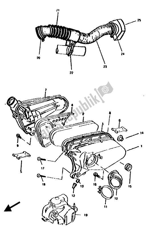 Todas las partes para Filtro De Aire (p53) de Suzuki AH 50 1992