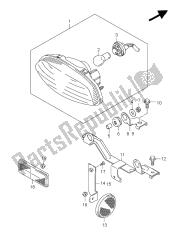 luz de combinación trasera