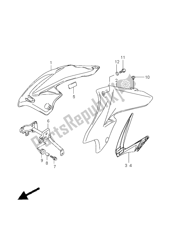 Alle onderdelen voor de Tankdeksel van de Suzuki DR Z 125 SW LW 2008