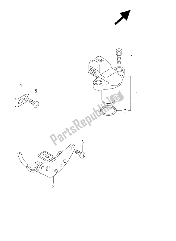 Tutte le parti per il Generatore Di Segnale del Suzuki GSX R 1000 2004