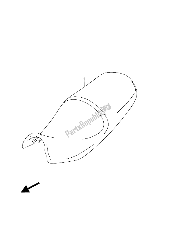 All parts for the Low Seat (optional) of the Suzuki DL 650A V Strom 2012