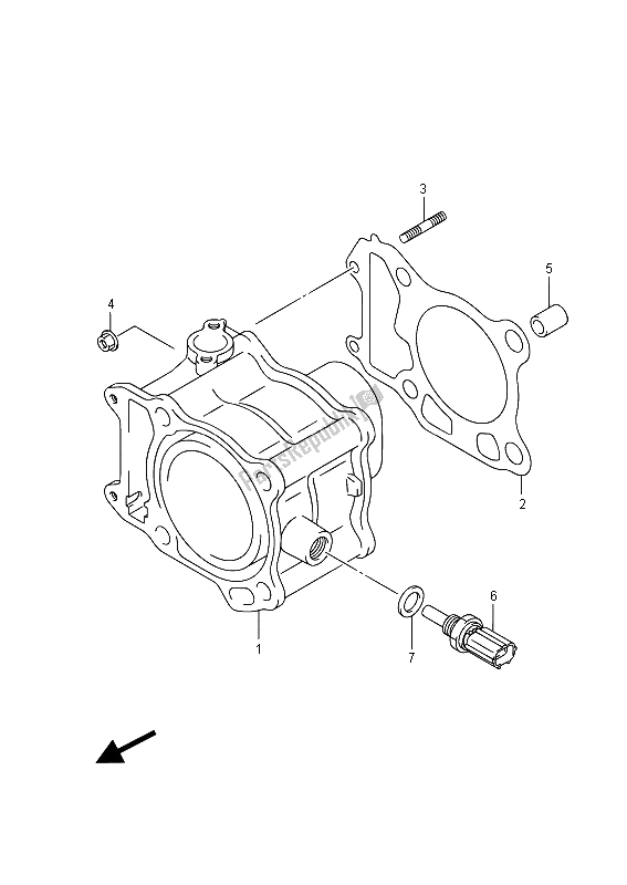 Alle onderdelen voor de Cilinder van de Suzuki UH 200A Burgman 2015