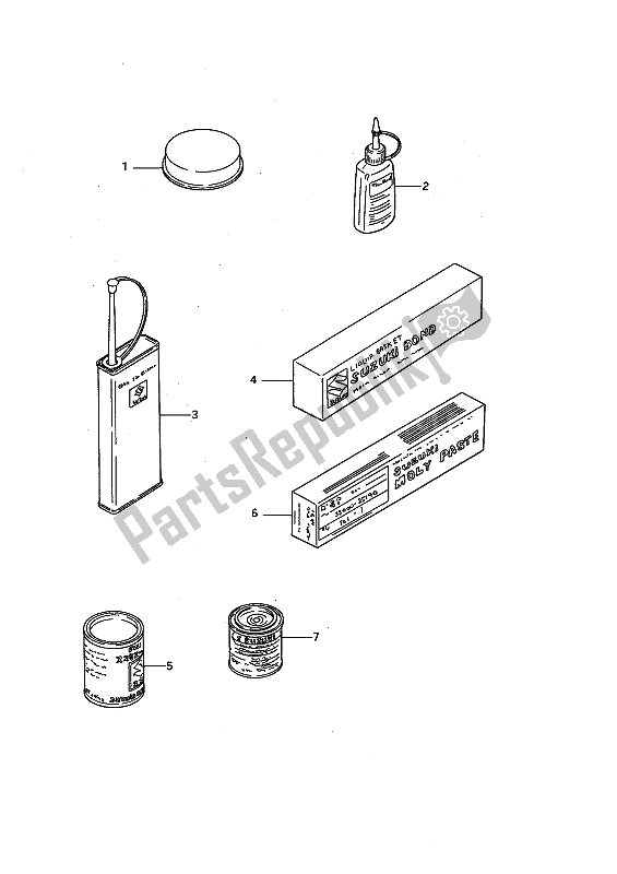 All parts for the Optional of the Suzuki LS 650P Savage 1990