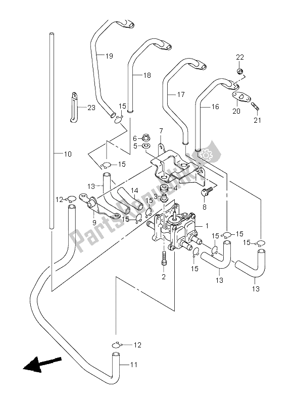 All parts for the 2nd Air of the Suzuki GSX 1300R Hayabusa 1999