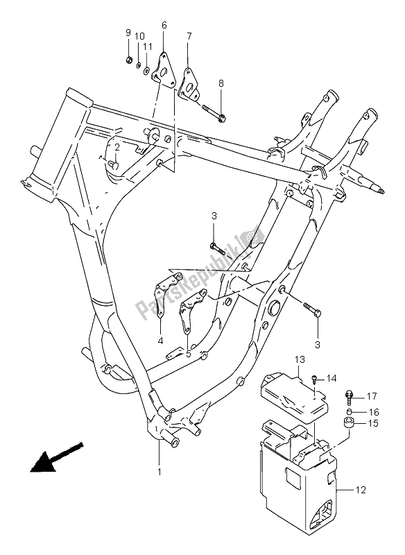 Todas las partes para Marco de Suzuki LS 650 Savage 1997