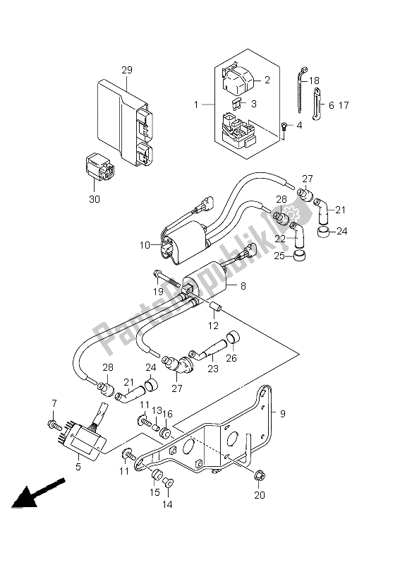 Tutte le parti per il Elettrico del Suzuki SFV 650A Gladius 2009