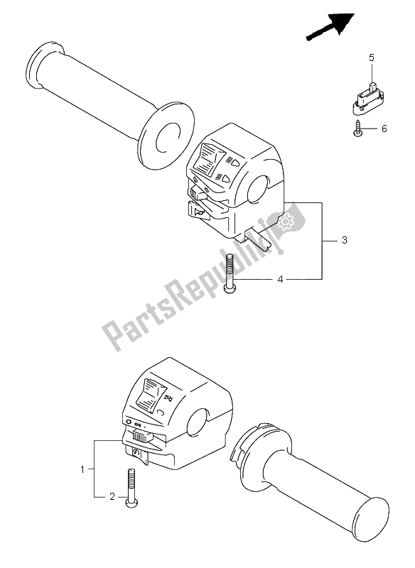 Toutes les pièces pour le Interrupteur De Poignée du Suzuki GN 250E 2000