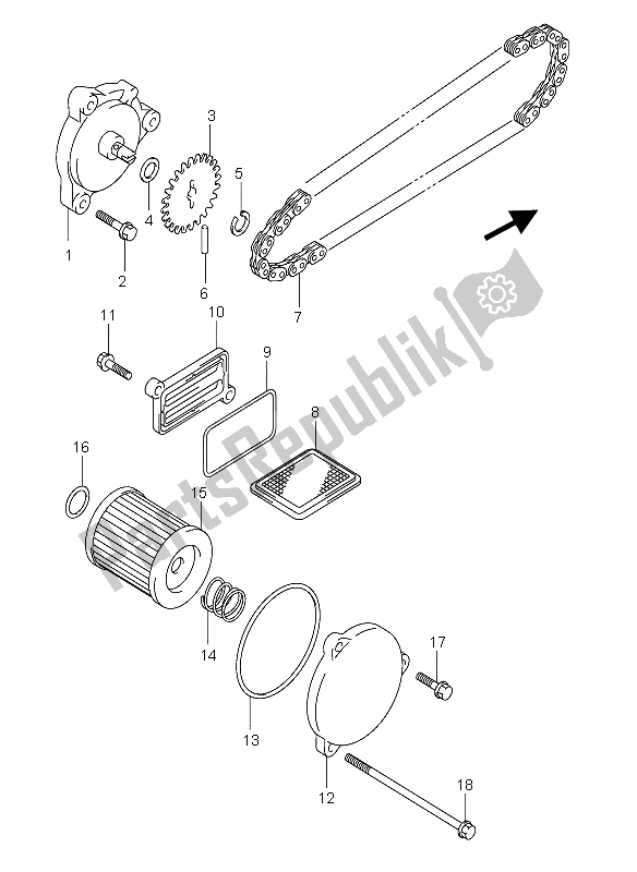 Toutes les pièces pour le La Pompe à Huile du Suzuki Burgman AN 400S 2006