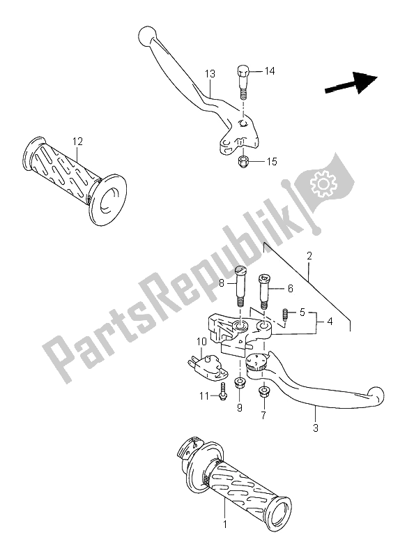 Wszystkie części do D? Wignia Klamki Suzuki GSX R 1100W 1995