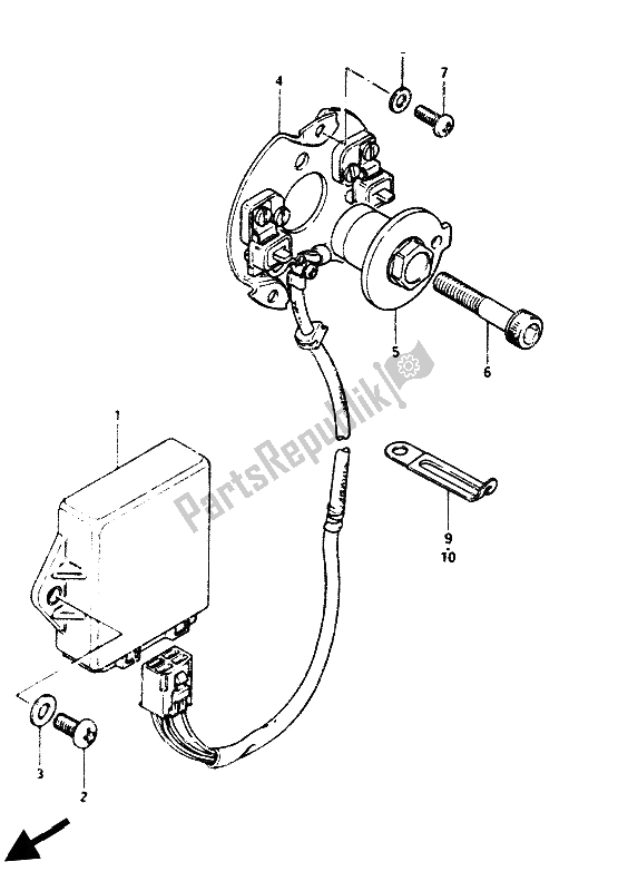 Tutte le parti per il Generatore Di Segnale del Suzuki GS 1100G 1985