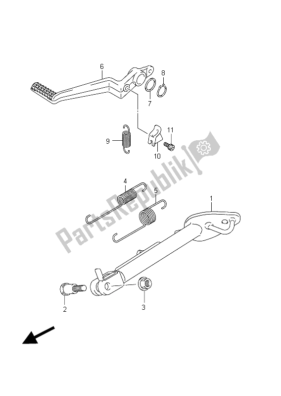 Tutte le parti per il In Piedi del Suzuki SFV 650A Gladius 2011