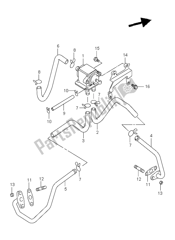 Tutte le parti per il 2nd Air (e18-e22) del Suzuki TL 1000R 1998