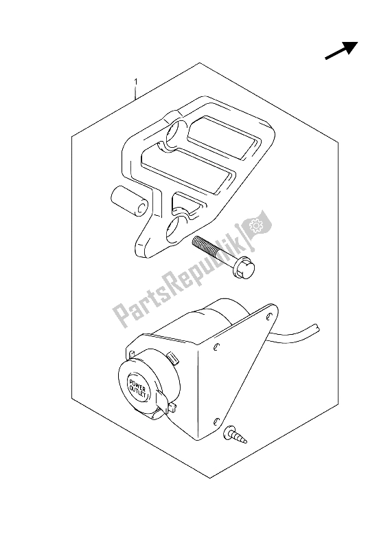 Todas las partes para Conjunto De Terminales De Fuente De Alimentación (opcional) de Suzuki DL 650 XA V Strom 2015