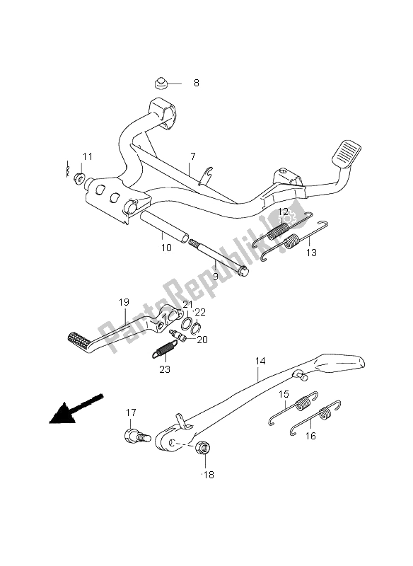 Todas as partes de Ficar do Suzuki GSX 1400 2005