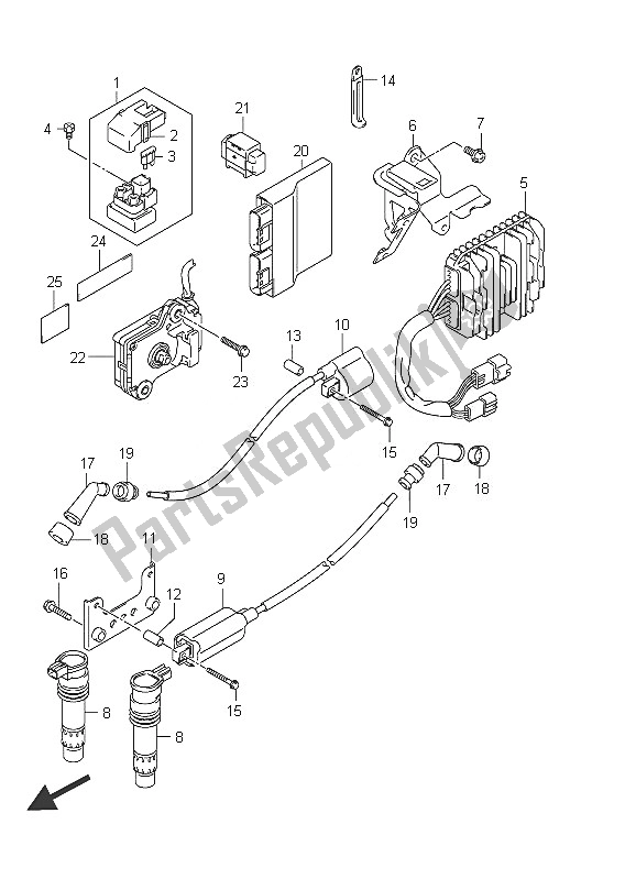 Todas las partes para Eléctrico (vlr1800uf E19) de Suzuki C 1800R VLR 1800 Intruder 2011