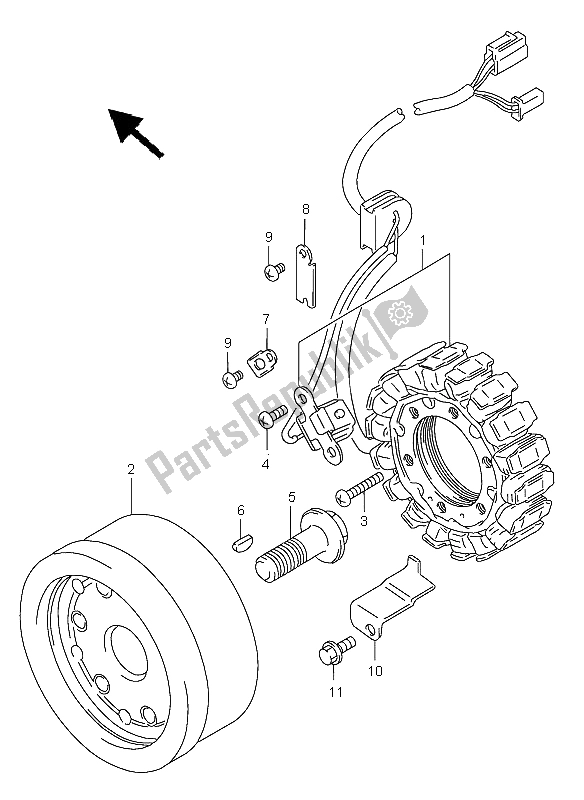 Toutes les pièces pour le Magnéto du Suzuki VS 800 Intruder 2004