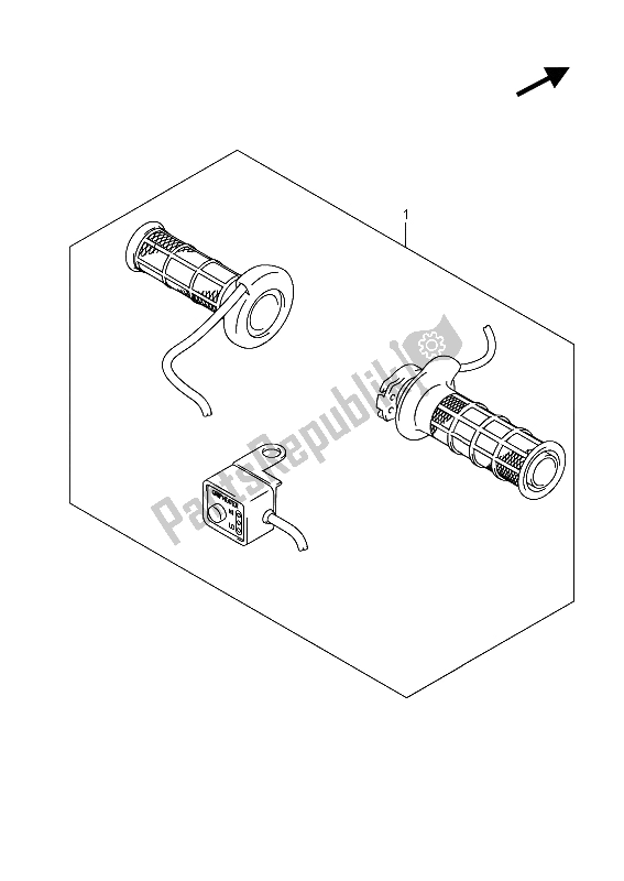 Todas las partes para Juego De Calentadores De Agarre (opcional) de Suzuki DL 650A V Strom 2015