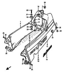 cubierta de la cola del asiento