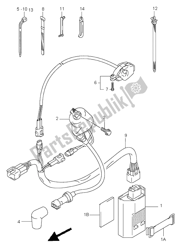Toutes les pièces pour le électrique du Suzuki RM 125 2002