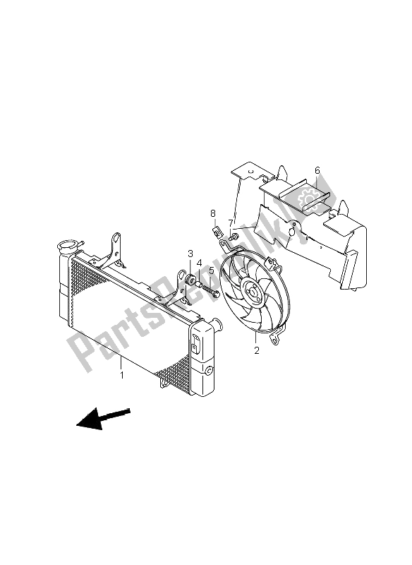 Toutes les pièces pour le Radiateur du Suzuki DL 1000 V Strom 2009