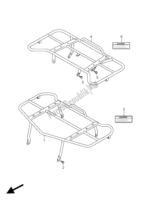 Toutes les pièces pour le Transporteur du Suzuki LT A 450X Kingquad 4X4 Limited 2008