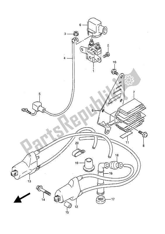 All parts for the Electrical of the Suzuki GSF 400 Bandit 1991