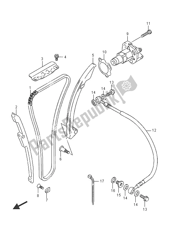 Todas las partes para Cadena De Levas de Suzuki GSX 1300 RA Hayabusa 2016