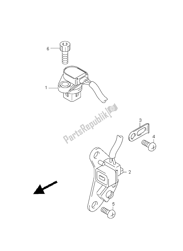 All parts for the Signal Generator of the Suzuki GSX R 600 2008