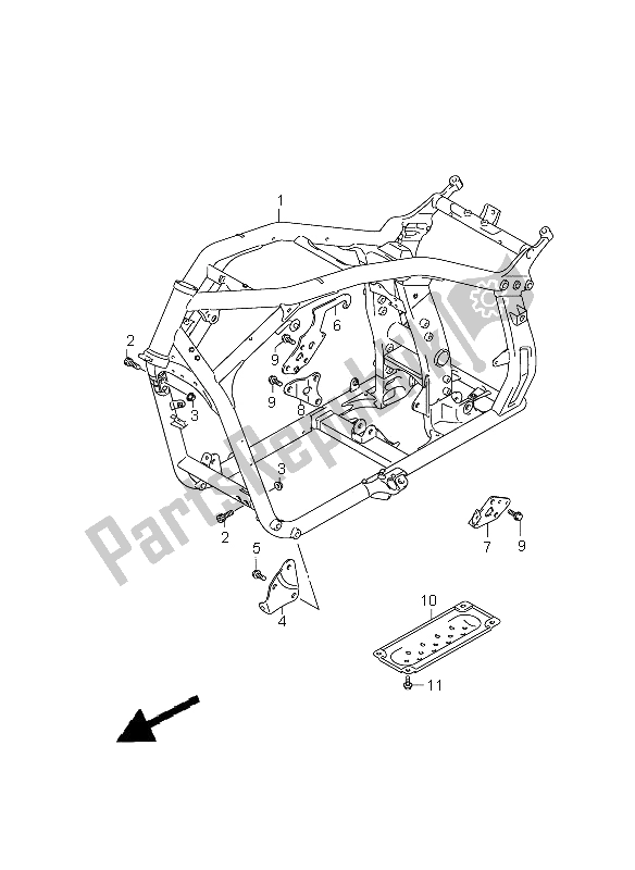 Wszystkie części do Rama Suzuki C 1800R VLR 1800 2009