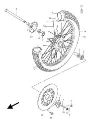 FRONT WHEEL (GN250)