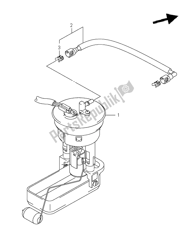 Tutte le parti per il Pompa Di Benzina del Suzuki LT A 700X Kingquad 4X4 2005