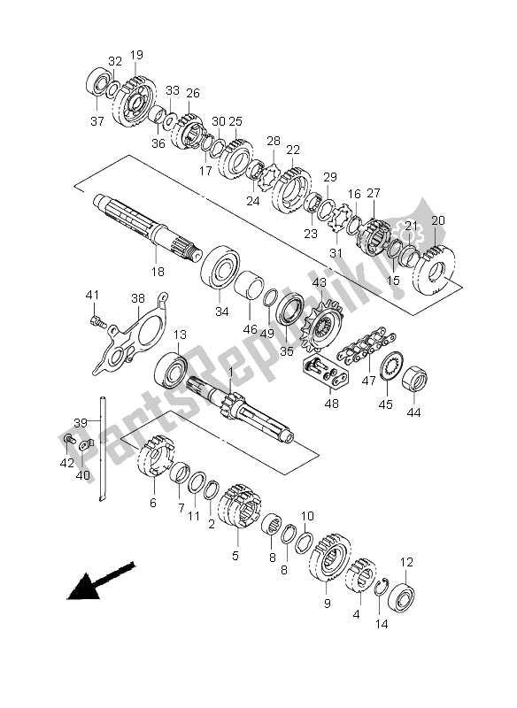 Tutte le parti per il Trasmissione del Suzuki SV 650 NS 2003