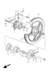 roue arrière (gn 125e)