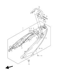 SEAT TAIL COVER (GSF650S-SU-SA-SUA)