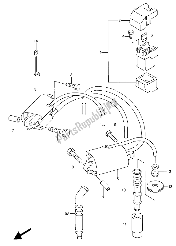 Todas las partes para Eléctrico de Suzuki RF 600 RU 1993