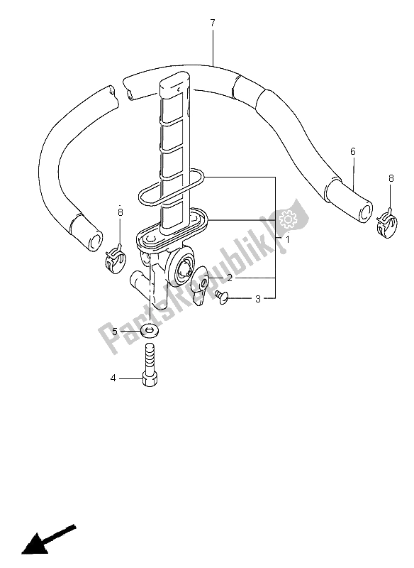 Toutes les pièces pour le Robinet De Carburant du Suzuki VS 800 Intruder 2003